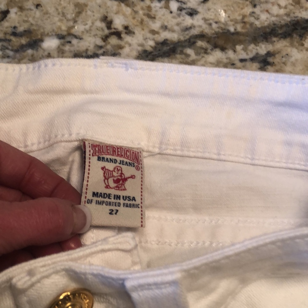 True Religion white Becky jeans! Size 27! Brand new no tags never worn! - Picture 5 of 8
